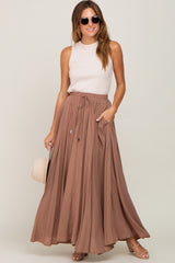 Camel Tassel Maxi Dress