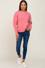 Pink Chunky Knit Sweater