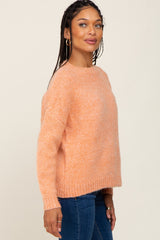 Orange Chunky Knit Sweater