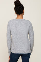 Heather Grey Basic Sweater