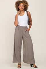 Olive Wide Leg Maternity Pants