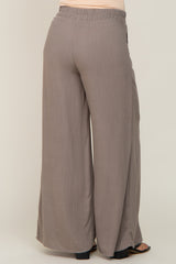 Olive Wide Leg Maternity Pants