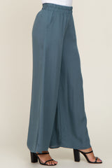 Blue Wide Leg Pants