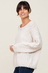 Ivory Chunky Knit Sweater