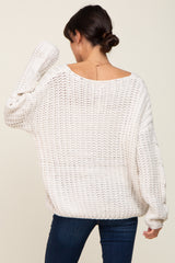 Ivory Chunky Knit Sweater