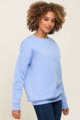 Light Blue Basic Sweatshirt