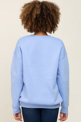 Light Blue Basic Sweatshirt