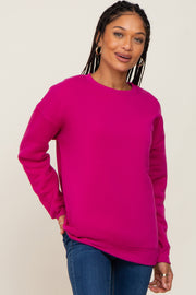 Magenta Basic Sweatshirt