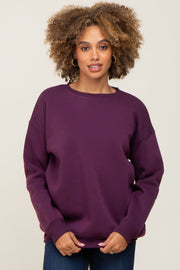 Plum Basic Sweatshirt