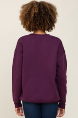 Plum Basic Sweatshirt