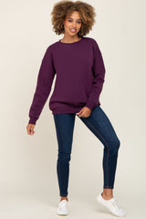 Plum Basic Sweatshirt