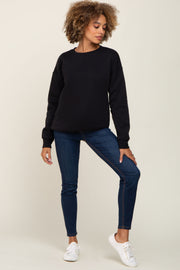 Black Basic Sweatshirt