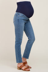 Blue Vintage Wash Maternity Skinny Jeans