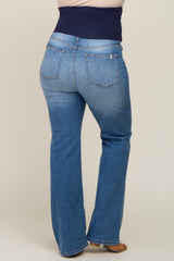 Blue Maternity Plus Bootcut Jeans