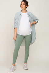 Mint Green Maternity Leggings