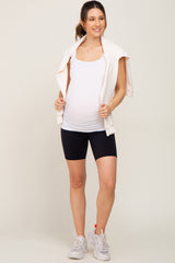 Black Maternity Active Shorts