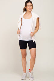 Black Maternity Active Shorts