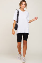 White Basic Oversized Tee