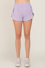 Lavender Wrap Side Track Shorts