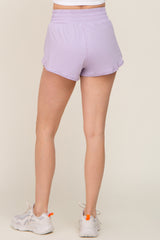 Lavender Wrap Side Track Shorts