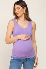 Lavender Seamless Maternity Tank Top