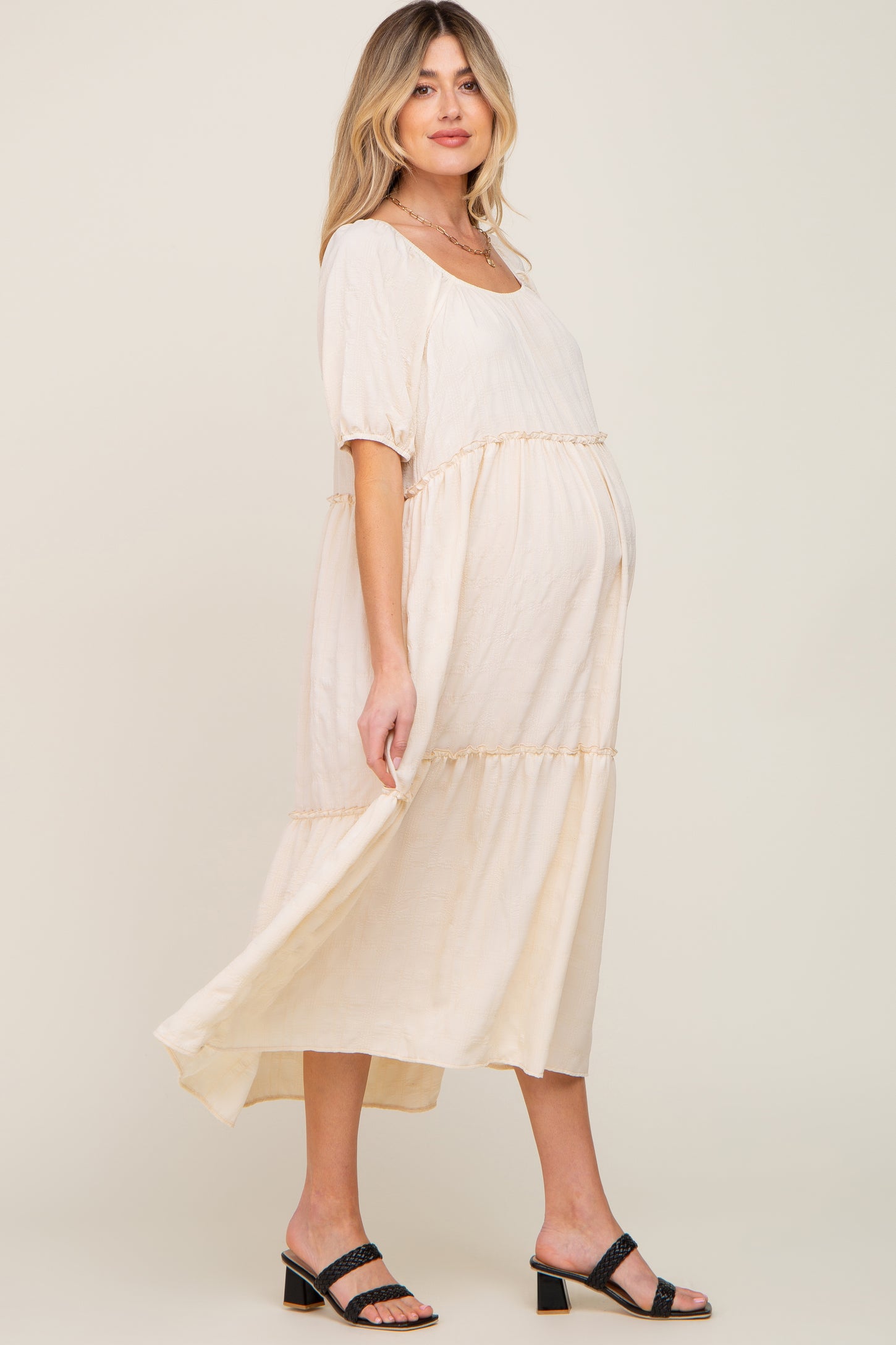 High Waisted Maternity Skirt by Rachel Pally for $30