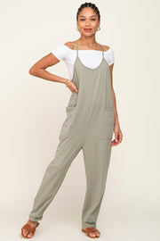 Sage Front Pocket Jumpsuit