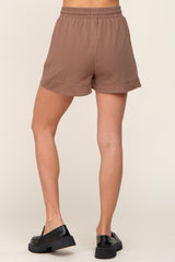 Mocha Drawstring Shorts