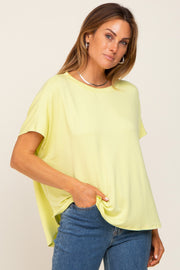 Lime Yellow Oversized Boxy Top