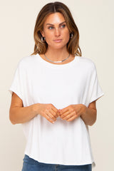 White Oversized Boxy Top