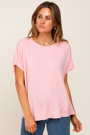 Light Pink Oversized Boxy Top