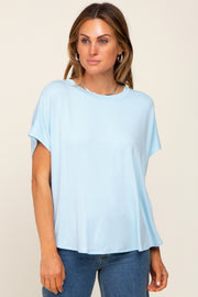 Light Blue Oversized Boxy Top