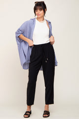 Black Drawstring Dress Pants