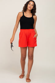 Coral Maternity Shorts