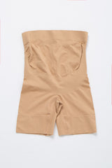 Beige Belly Support Maternity Boyshort