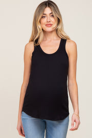 Black Maternity Tank Top