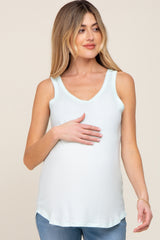 Light Blue Maternity Tank Top