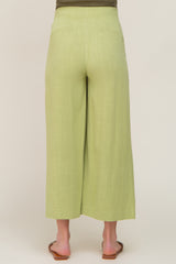 Light Olive Wide Leg Maternity Pants