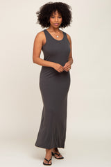 Charcoal Sleeveless Maxi Dress