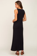 Black Sleeveless Maxi Dress