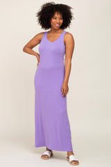 Lavender Sleeveless Maxi Dress