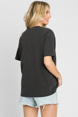 Black Faded Basic T-Shirt