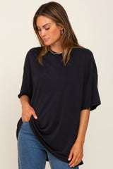 Black Basic Oversized T-Shirt