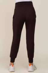 Brown Maternity Joggers