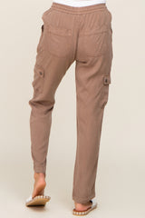 Mocha Drawstring Cargo Pants