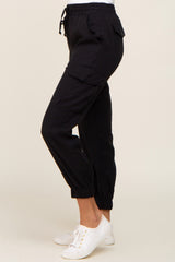 Black Drawstring Cargo Pants