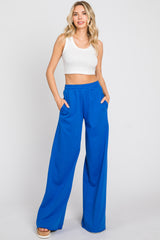 Royal Wide Leg Fray Hem Long Sweatpants