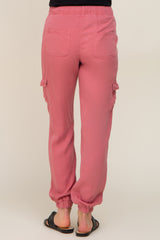 Mauve Maternity Jogger Pants