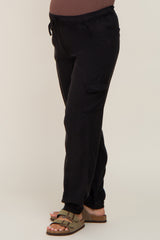 Black Maternity Jogger Pants