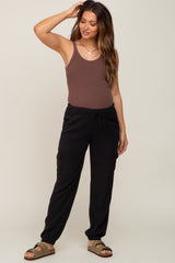 Black Maternity Jogger Pants